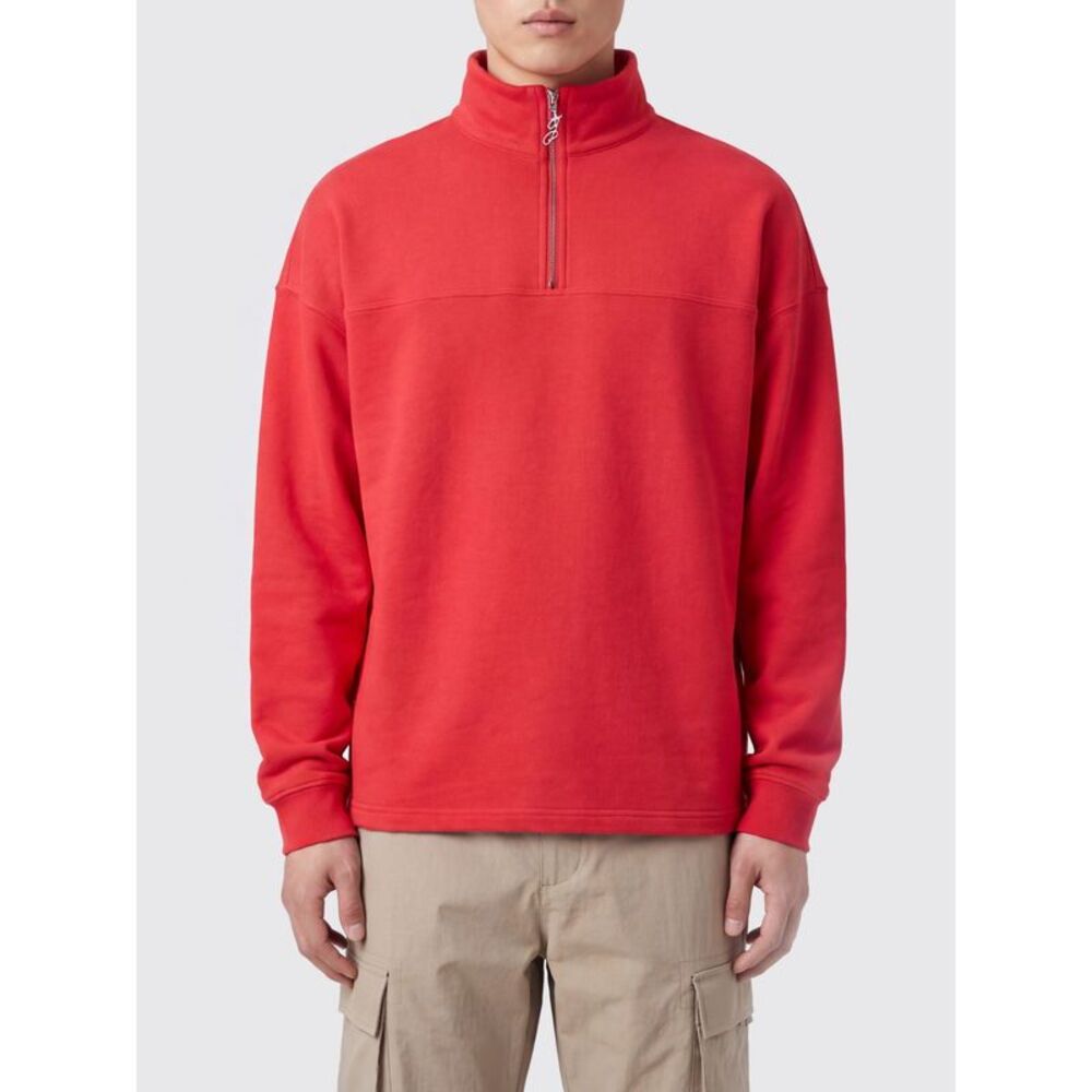 Jacquemus Men Jacquemus Rond Carre Cotton Sweatshirt With High Neck And Half-Zip